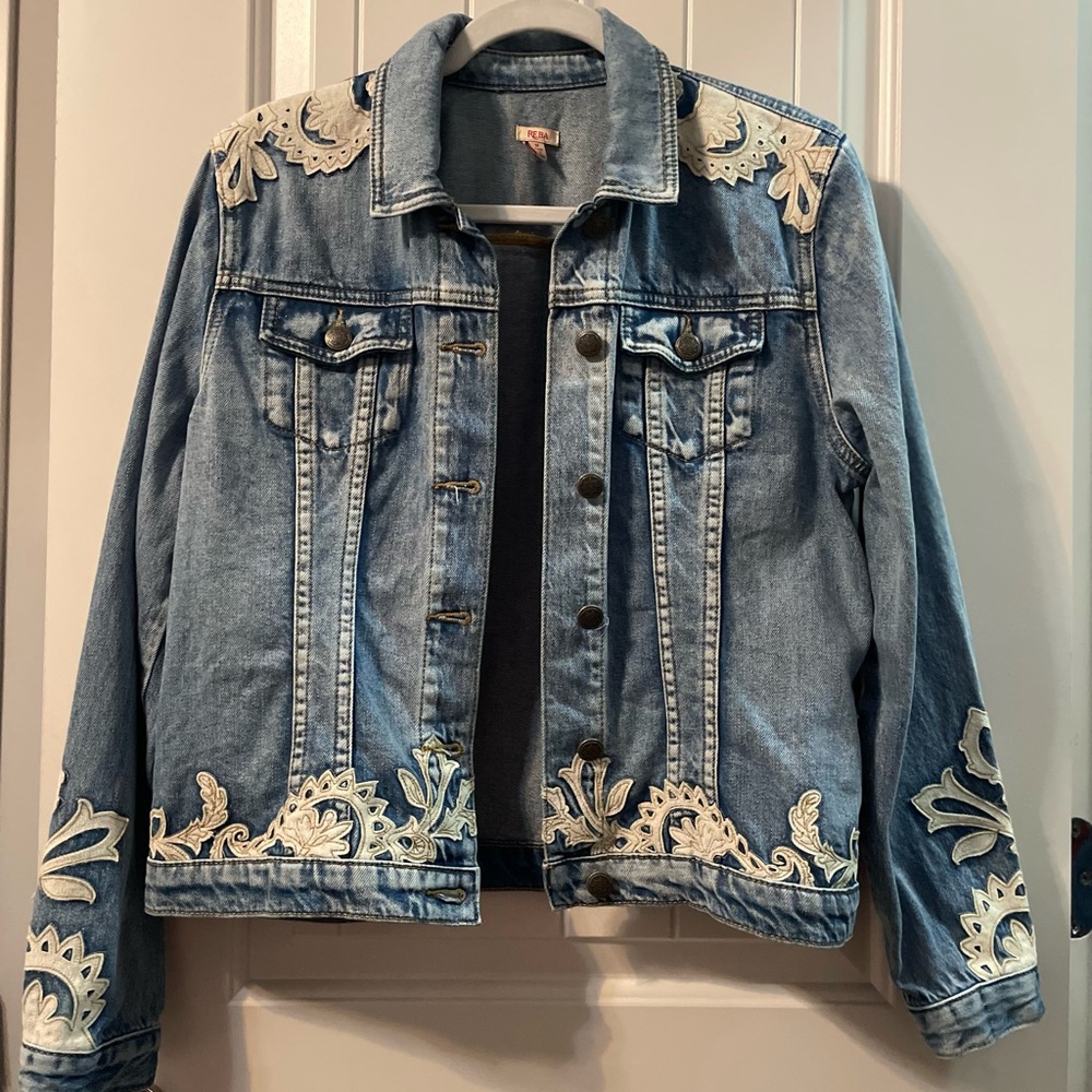 Fringe Jean jacket size medium